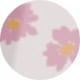 Transparent Pink Floral Print